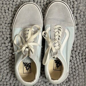 Vans Gray and Baby Blue Casual Sneakers
